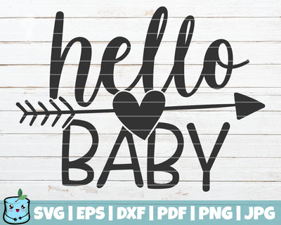Hello Baby SVG MintyMarshmallows 