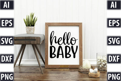 Hello baby SVG SVGista 