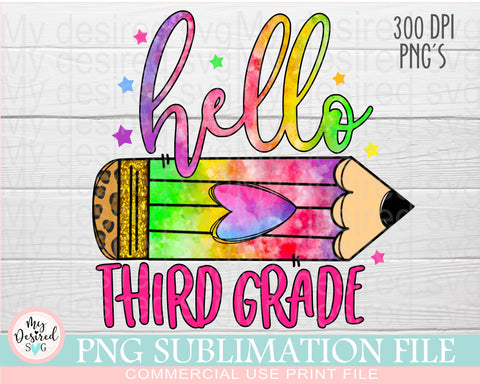 Hello Back To School Png Bundle, First Day Of School Png Bundle, Hello Kindergarten, Hello Pre-K, Hello First Grade Png, Hello Second Grade Sublimation MyDesiredSVG 