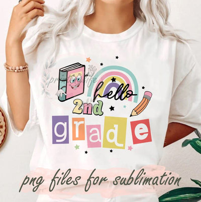 Hello Back To School Png, Retro Smileys Png, Kindergarten Png, 1st Day Of School Png, Back To School Digital Files, Pre School Png Sublimation PrintingLife 