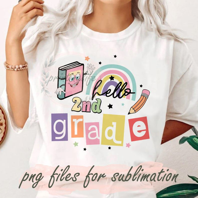 Hello Back To School Png, Retro Smileys Png, Kindergarten Png, 1st Day Of School Png, Back To School Digital Files, Pre School Png Sublimation PrintingLife 