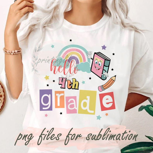 Hello Back To School Png, Retro Smileys Png, Kindergarten Png, 1st Day Of School Png, Back To School Digital Files, Pre School Png Sublimation PrintingLife 