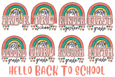 Hello Back To School Sublimation Bundle Sublimation LAM HOANG THUY 