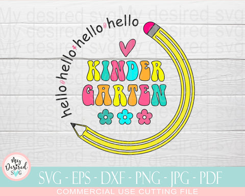 Hello Back To School SVG, Bundle, First Day Of School SVG, Bundle, Hello Kindergarten, Hello Pre-K, Hello First Grade SVG, Hello Second Grade SVG MyDesiredSVG 