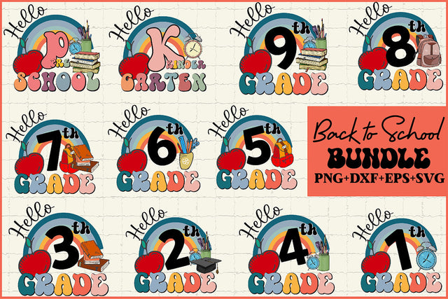 Hello Back to School SVG Cricut Files SVG Rupkotha 