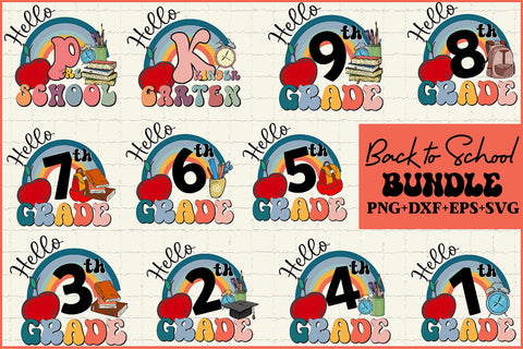 Hello Back to School SVG Cricut Files SVG Rupkotha 