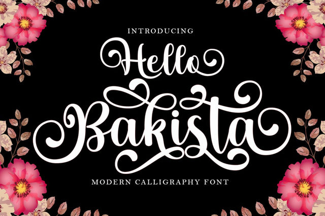 Hello Bakista Script Font muhammadzeky 