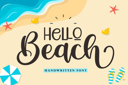 Hello Beach Font Studio Rhd Store 