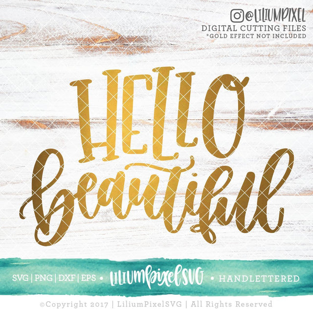 Hello Beautiful SVG Lilium Pixel SVG 