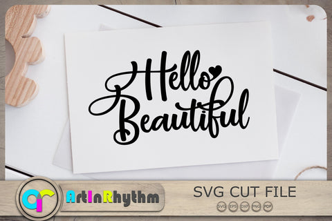 Hello Beautiful Svg, Makeup Svg, Makeup Quote Svg, Hello Beautiful T-Shirt Design SVG Artinrhythm shop 