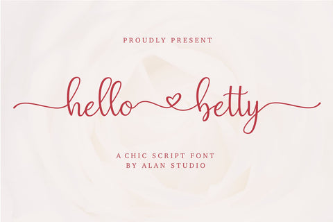 hello betty Font Chamsae Studio 