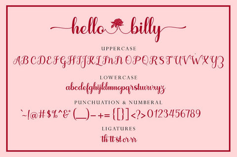 Hello Billy Font Muhajir 