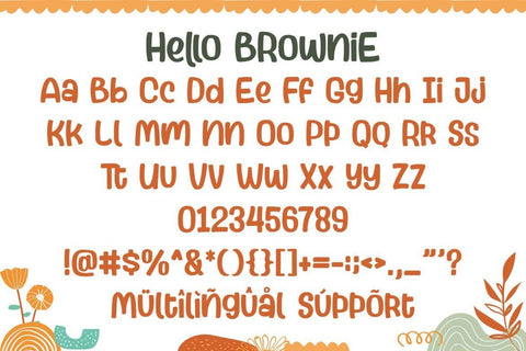 Hello Brownie Font Good Java 