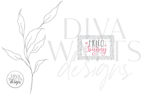 Hello Bunny Doormat SVG | Easter Design SVG Diva Watts Designs 