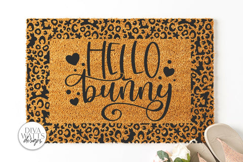 Hello Bunny Doormat SVG | Easter Design SVG Diva Watts Designs 