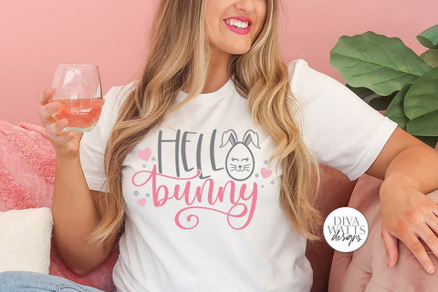 Hello Bunny SVG | Easter Design SVG Diva Watts Designs 