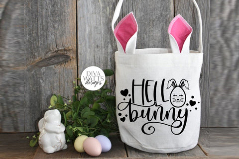 Hello Bunny SVG | Easter Design SVG Diva Watts Designs 