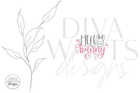 Hello Bunny SVG | Easter Design SVG Diva Watts Designs 