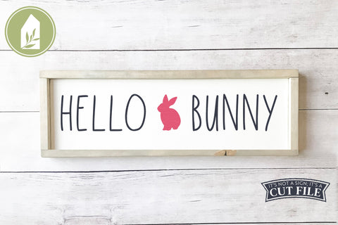 Hello Bunny SVG | Easter SVG | Easter Bunny SVG SVG LilleJuniper 