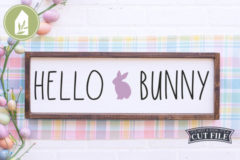 Hello Bunny SVG | Easter SVG | Easter Bunny SVG SVG LilleJuniper 