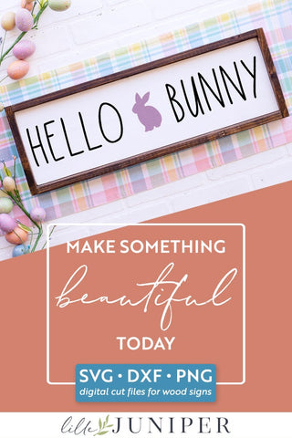 Hello Bunny SVG | Easter SVG | Easter Bunny SVG SVG LilleJuniper 