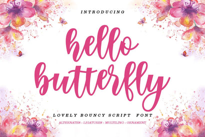 hello butterfly Font IRF Lab Studio 