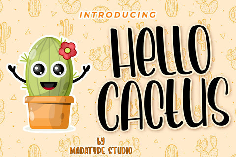 Hello Cactus Font Madatype Studio 
