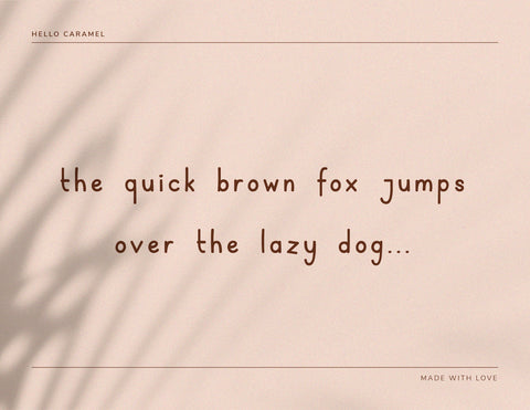 Hello Caramel Monoline Handwriting Font inferno.studio3 