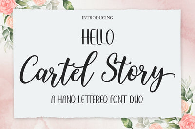 Hello Cartel Story Font Duo Font Attract Studio 