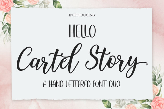 Hello Cartel Story Font Duo Font Attract Studio 