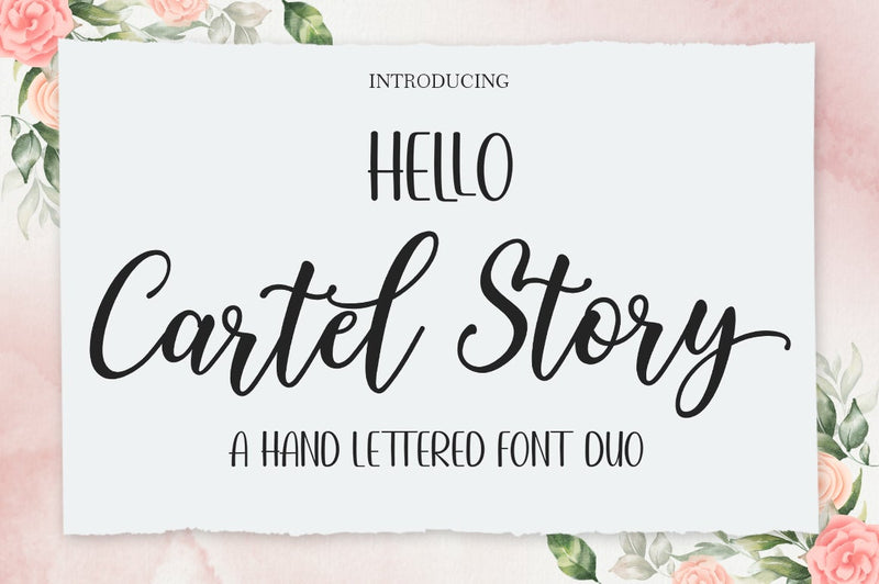 Hello Cartel Story Font Duo Font Attract Studio 