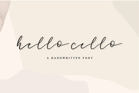 hello cello Font Anastasia 