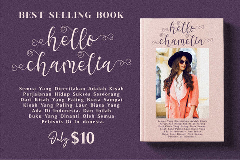 hello chamelia Font Letterena Studios 