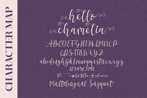 hello chamelia Font Letterena Studios 