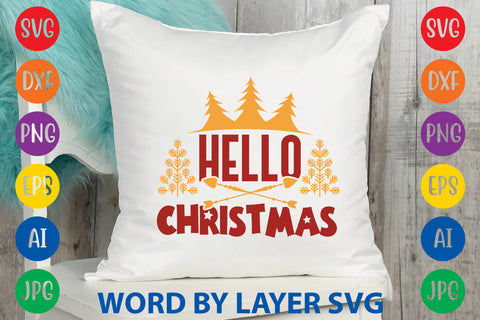 Hello Christmas, Christmas SVG Design SVG Rafiqul20606 