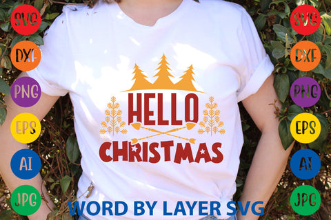 Hello Christmas, Christmas SVG Design SVG Rafiqul20606 