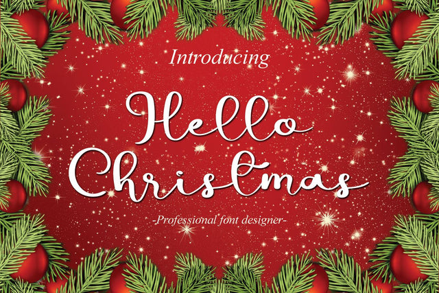 Hello Christmas Font Erik Studio 