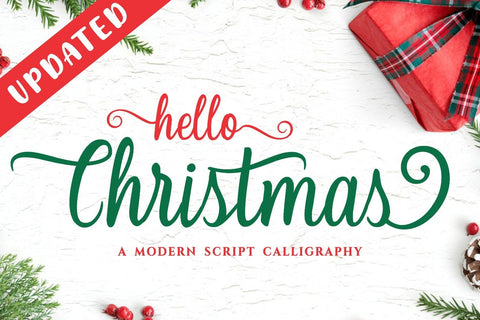 Hello Christmas Font Kasih Ibu 