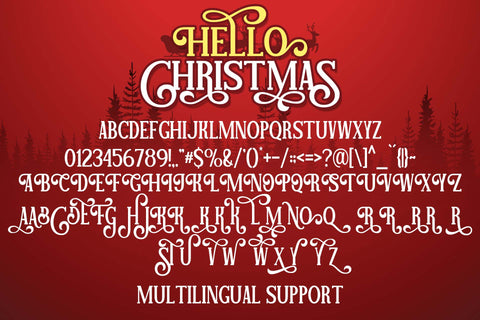 Hello Christmas Font love script 