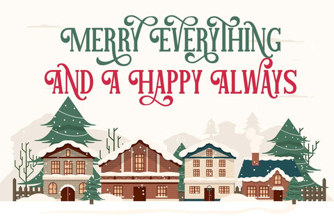 Hello Christmas Font love script 