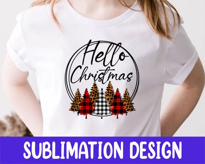 Hello Christmas PNG, Xmas PNG, Christmas digital download Sublimation iStyleDesign 