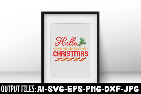 Hello Christmas svg design SVG Rafiqul20606 