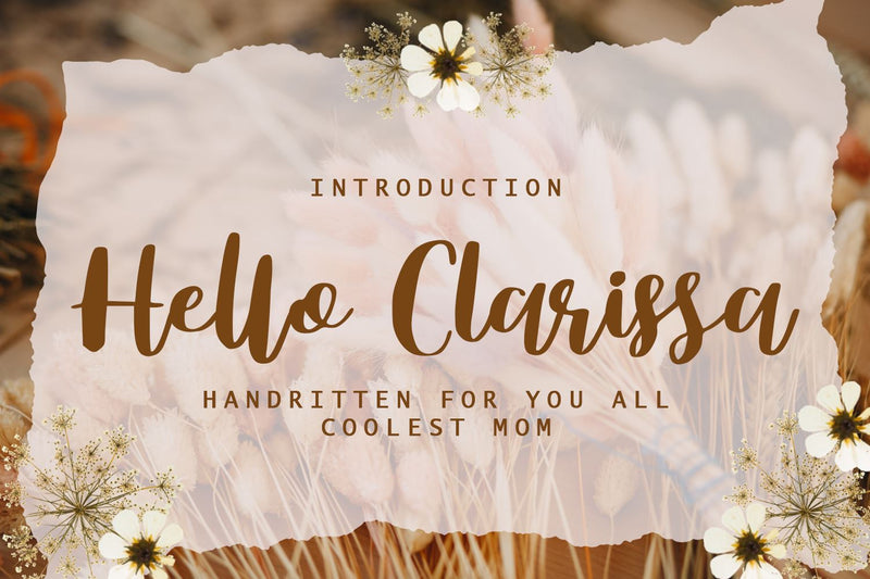 Hello Clarissa Font Mengulirpena 