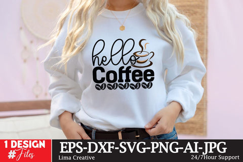 Hello Coffee SVG Cute File SVG Insomnia Std 