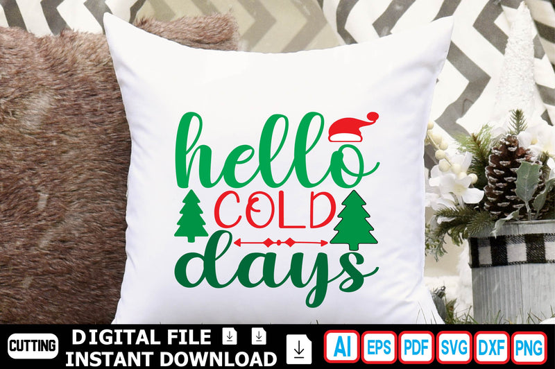 Hello Cold Days SVG Craftlabsvg24 