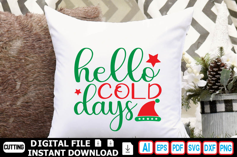 Hello Cold Days SVG Craftlabsvg24 