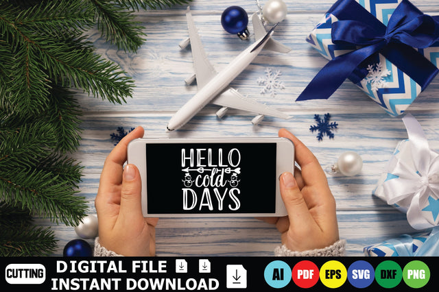 Hello Cold Days SVG Shahin alam 