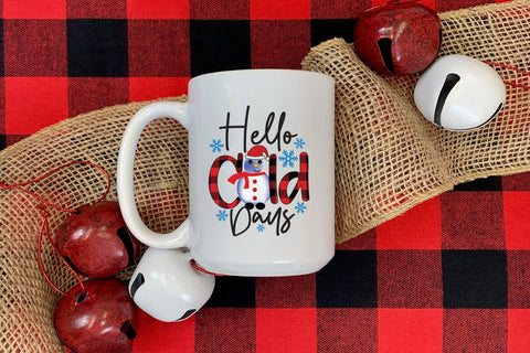 Hello Cold Days, Winter PNG Sublimation Sublimation CraftLabSVG 