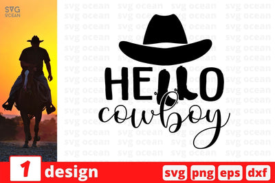 Hello cowboy SVG Cut File SVG SvgOcean 