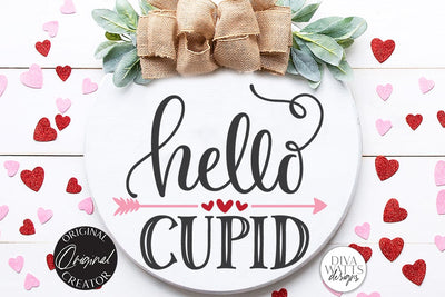 Hello Cupid SVG | Valentine's Day Design SVG Diva Watts Designs 